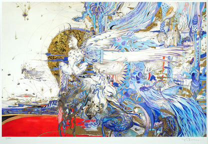 天野喜孝「飛天Vデラックス」ジクレ版画　作品全体画像