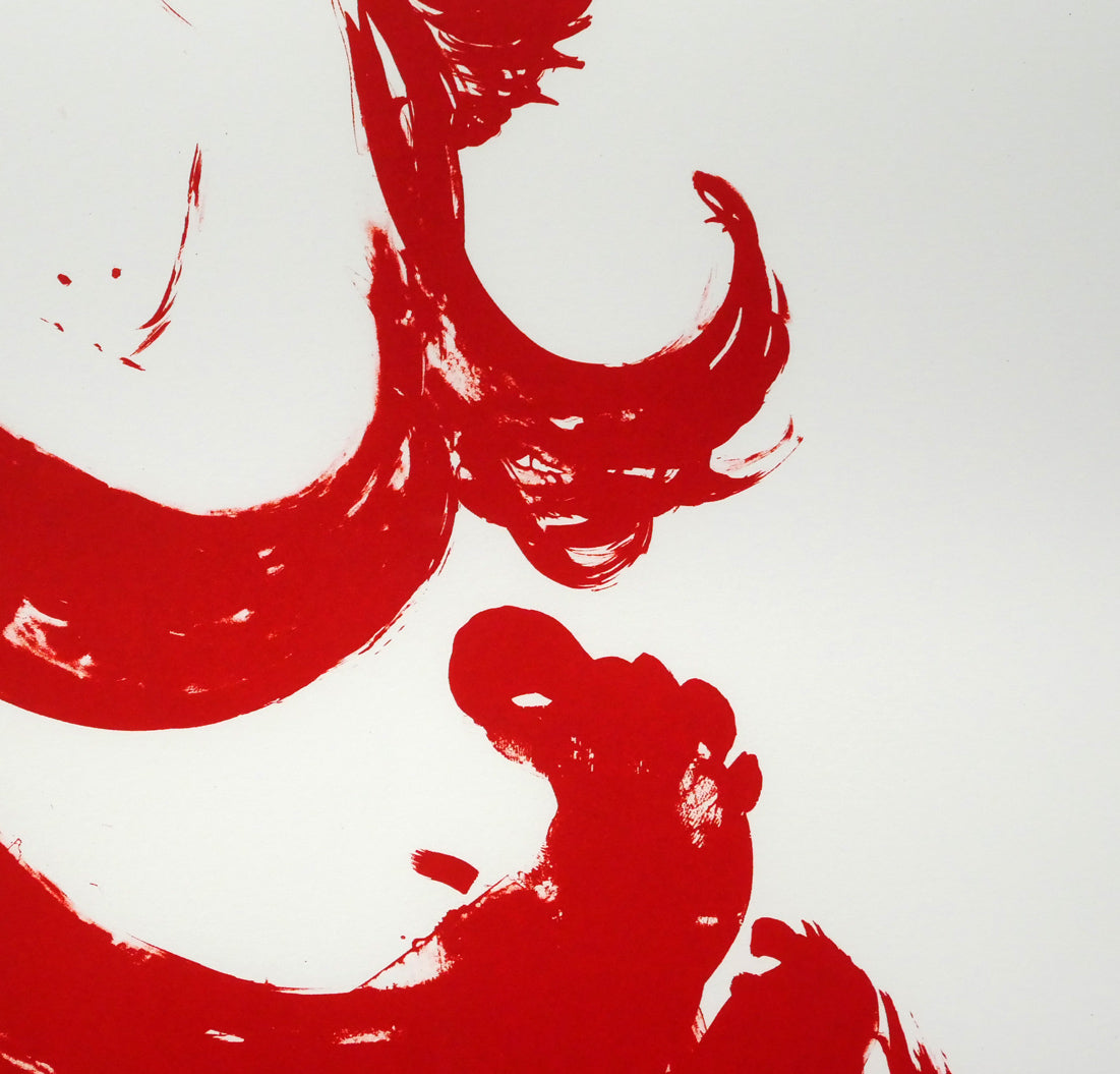 天野喜孝「IL　FIORE　ROSSO」リトグラフ　拡大画像4