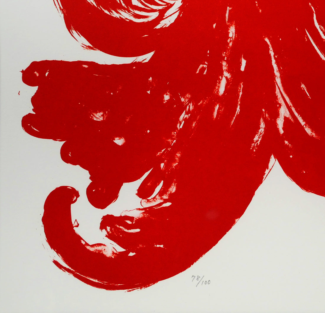 天野喜孝「IL　FIORE　ROSSO」リトグラフ　拡大画像5