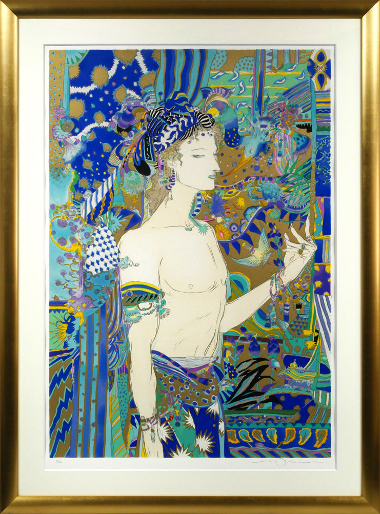 古沢岩美「裸婦」油絵・SM・1992年作