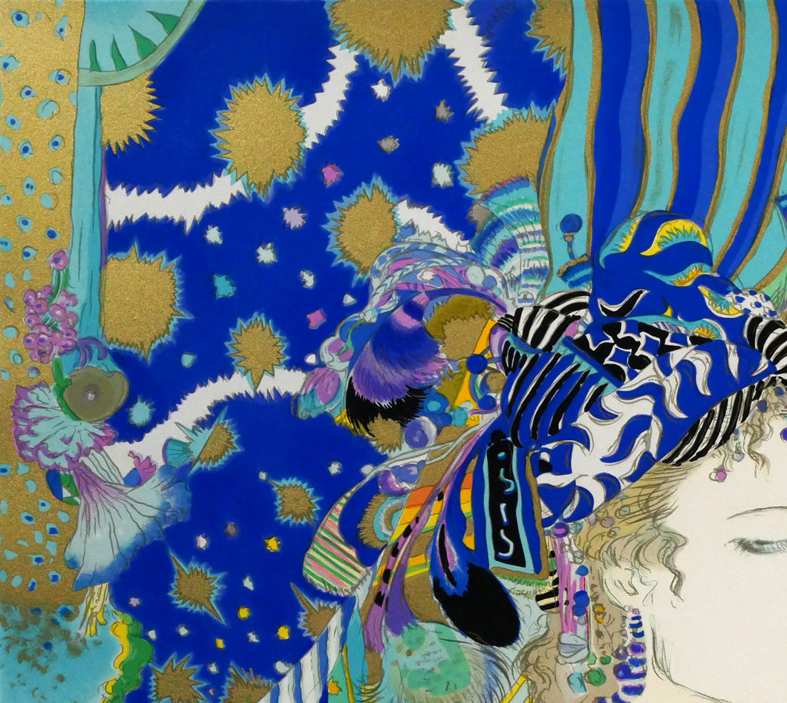 天野喜孝「PRINCE」シルクスクリーン版画　拡大画像1