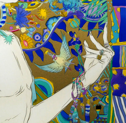天野喜孝「PRINCE」シルクスクリーン版画　拡大画像5