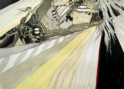 天野喜孝「彩」リトグラフ　拡大画像2