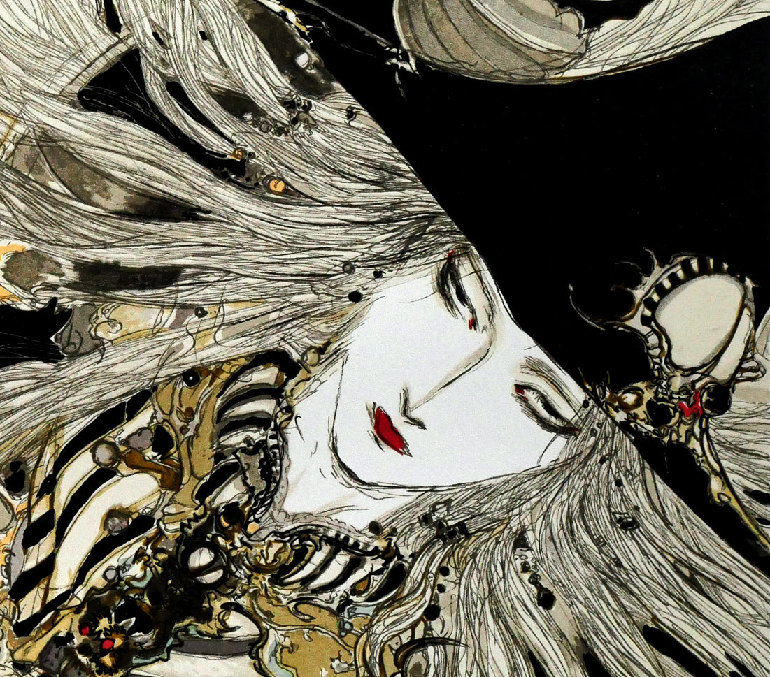 天野喜孝「彩」リトグラフ　拡大画像3