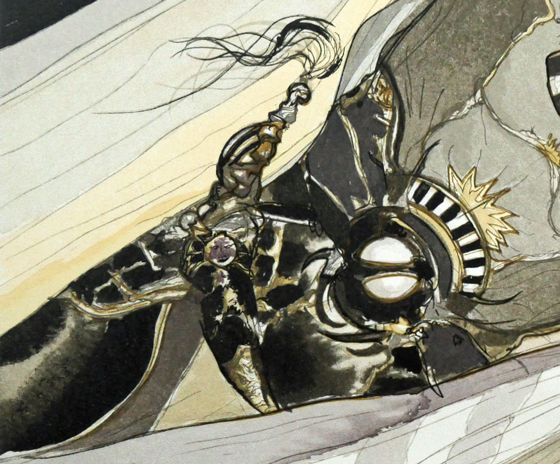 天野喜孝「彩」リトグラフ　拡大画像5