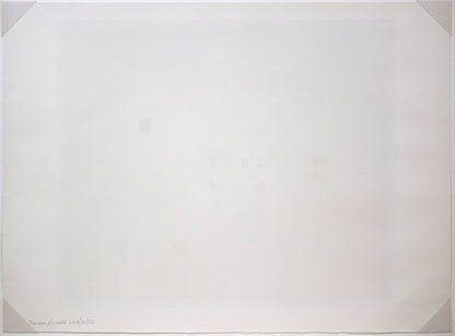 アンドレ　ブーリエ（Andre　BOURRIE）「湖上の家」リトグラフ　さ作品シート裏側画像