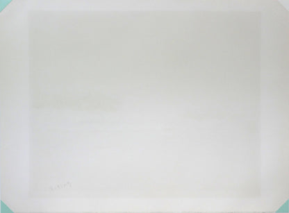 アンドレ　ブーリエ（Andre　BOURRIE）「港のきらめき」リトグラフ　作品シート裏側画像