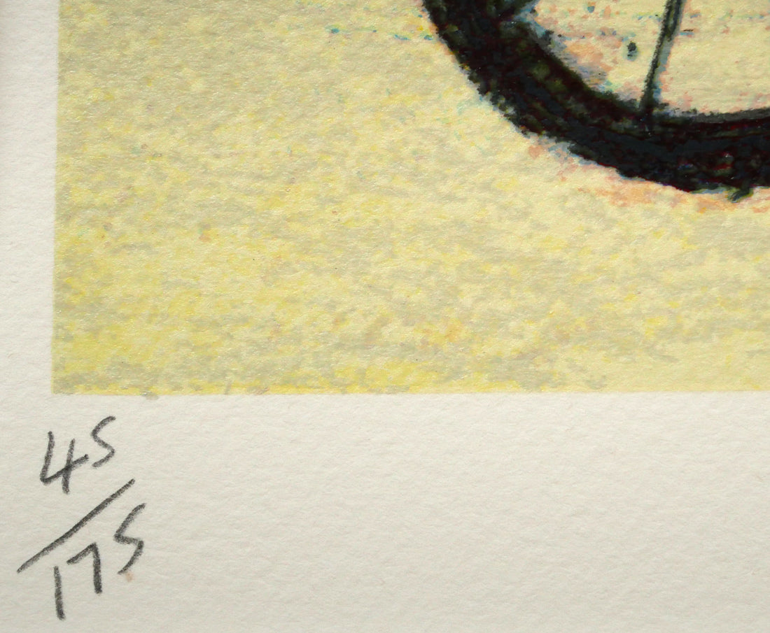 アノラ　スペンス（Annora　Spence）「飛ぶ犬（jumping　dogs）」版画　限定番号（ed,45/175）