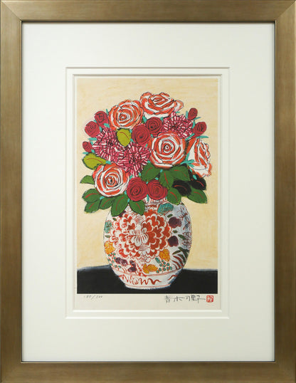 青木乃里子「薔薇」ジクレー版画