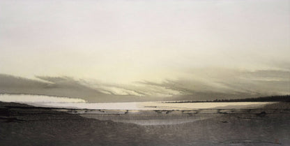 阿左美哲男「風景」氷画　作品全体画像