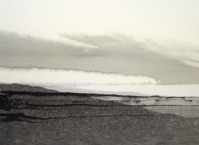 阿左美哲男「風景」氷画　拡大画像1