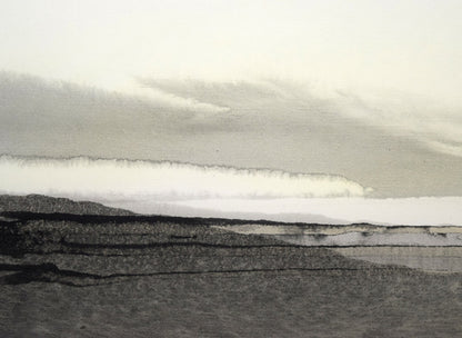 阿左美哲男「風景」氷画　拡大画像1