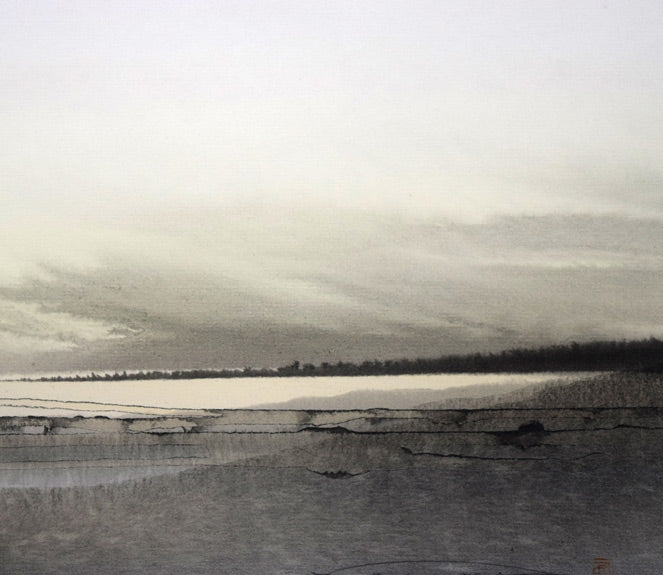阿左美哲男「風景」氷画　拡大画像3