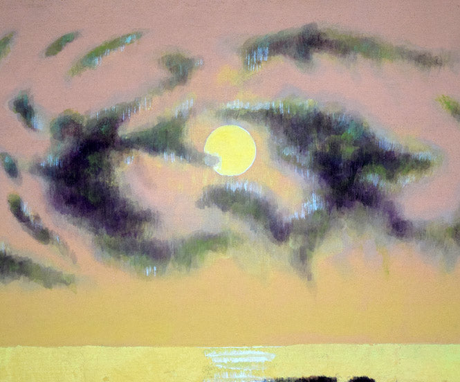 浅野天鐘「日本海風景」日本画・M10号　拡大画像4