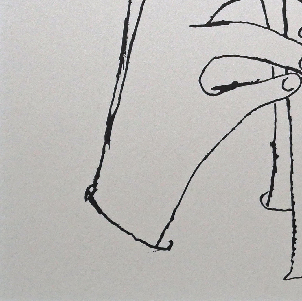 ベン　シャーン（Ben　Shahn）「フルートを持つ手」版画　拡大画像3
