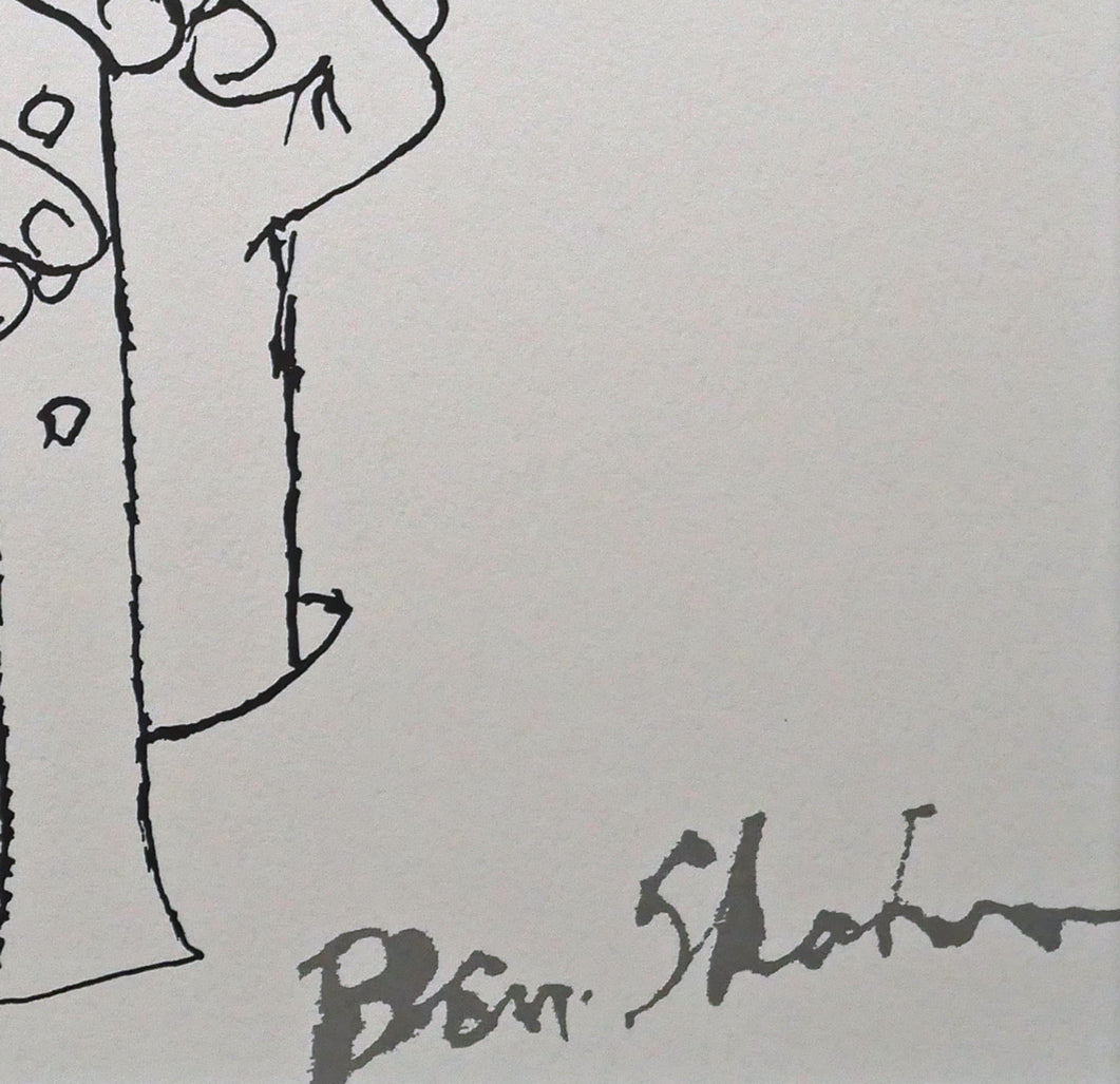 ベン　シャーン（Ben　Shahn）「フルートを持つ手」版画　拡大画像4