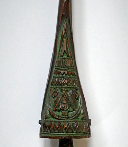 砂澤ビッキ「樹鈴ペンダント（約18.7cm）」木彫作品　拡大画像1
