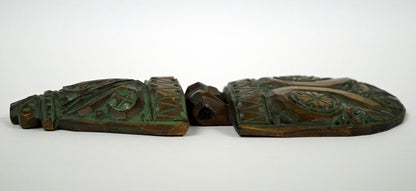 砂澤ビッキ「ビッキ文様ブローチ（約11.2cm）」木彫作品　作品全体画像3