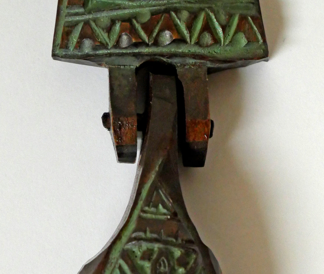 砂澤ビッキ「樹鈴ペンダント二連（約13.7cm）」木彫作品　拡大画像2
