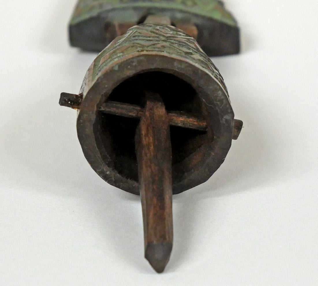 砂澤ビッキ「樹鈴ペンダント二連（約13.7cm）」木彫作品　拡大画像4