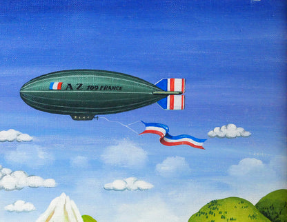 ビンカシワ「バカンス（南仏）」油絵・F10号　拡大画像2