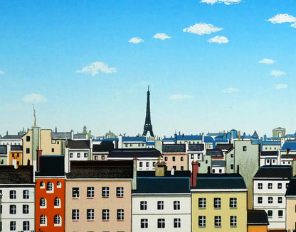 ビンカシワ「キャフェテラス（CAFETERIA）」シルクスクリーン版画　拡大画像5