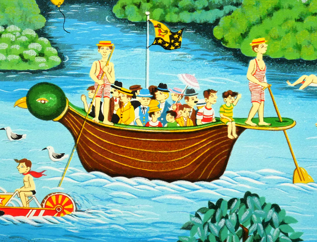 ビンカシワ「パラダイス」リトグラフ　拡大画像8