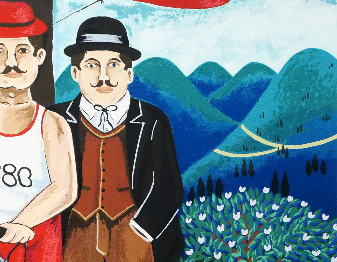 ビンカシワ「ツール・ド・フランス」リトグラフ 絵画買取・販売の小竹美術