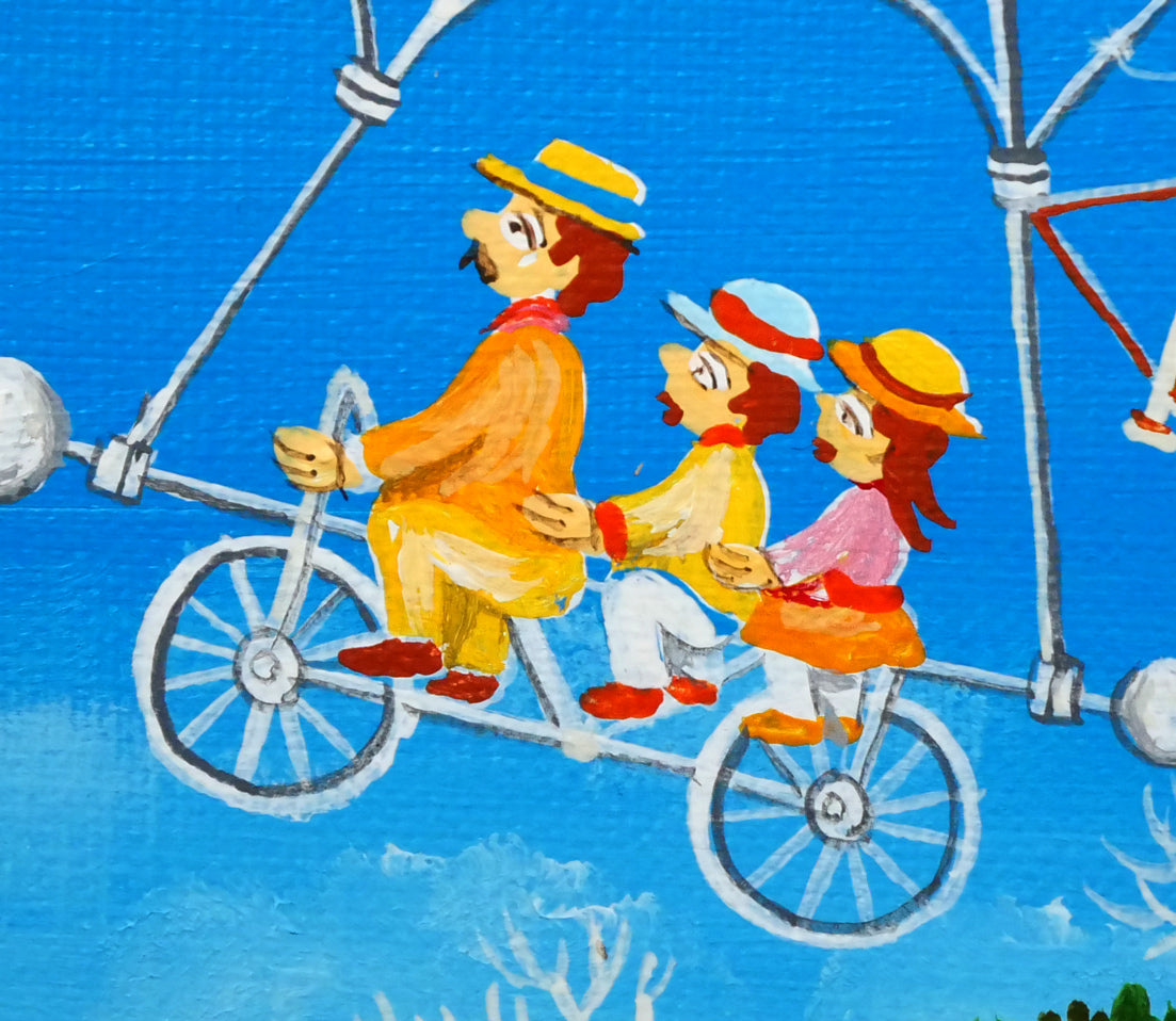 ビンカシワ「夢の島」油絵・SM　拡大画像3