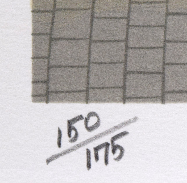 ビン・カシワ「オペラ座（パリ）」リトグラフ　限定番号（ed,150/175）拡大画像