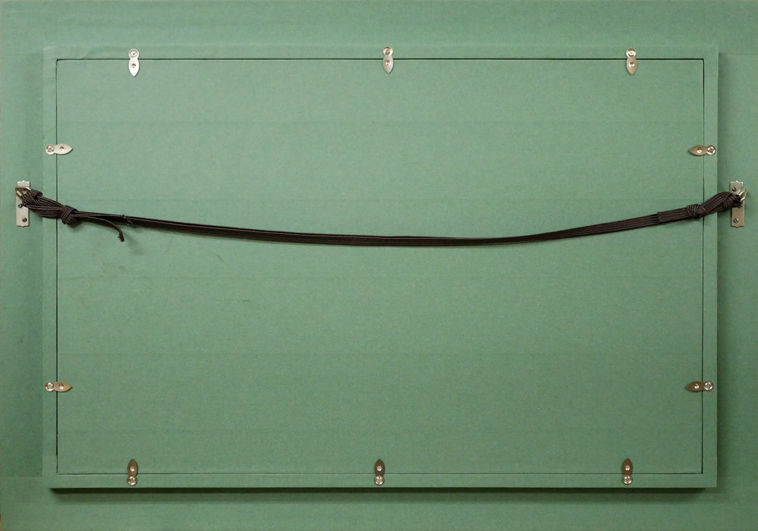 フェレンツ　ボルダス（Ferenc　BORDAS）「無題」油絵・変形10号　額縁裏側画像