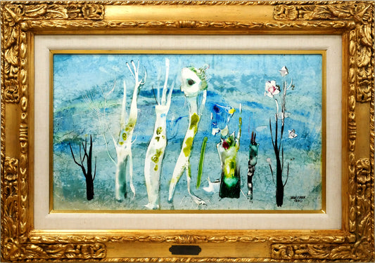 フェレンツ　ボルダス（Ferenc　BORDAS）「無題」油絵・変形10号