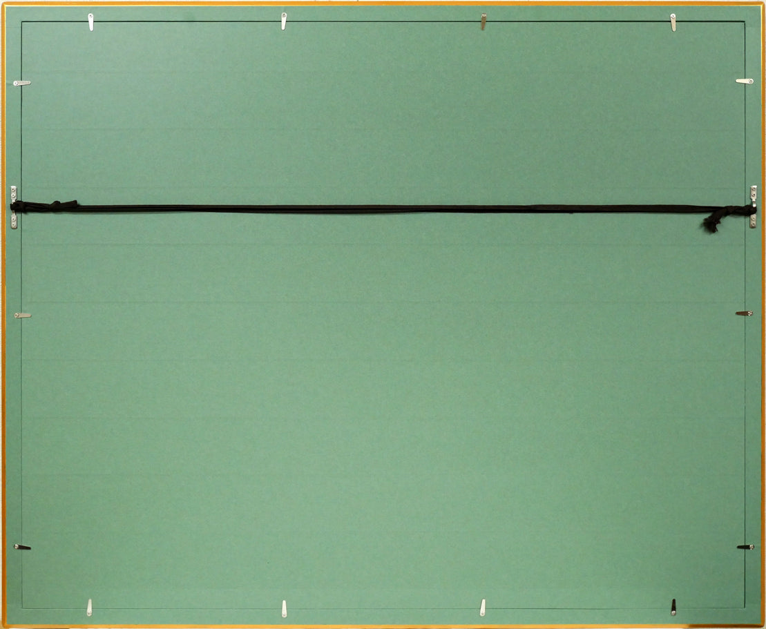 アンドレ　ブラジリエ（Andre　Brasilier）「トゥーレーヌへの遠出」リトグラフ　額縁裏側画像