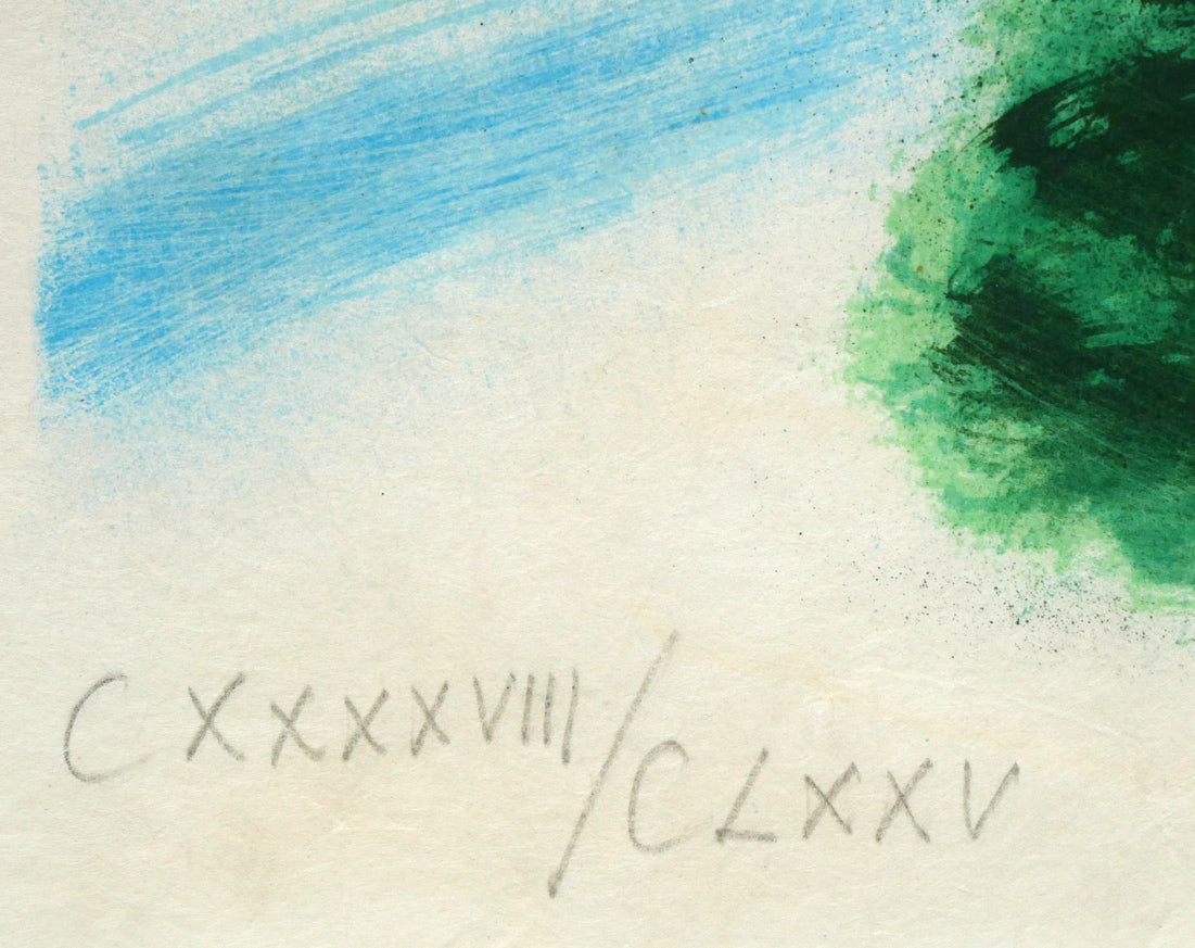 アンドレ　ブラジリエ（Andre　Brasilier）「トゥーレーヌへの遠出」リトグラフ　限定番号（ed,148/175）