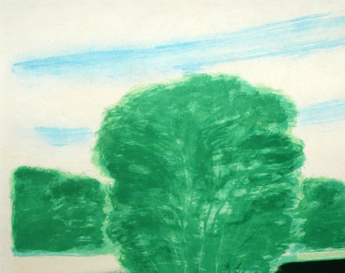 アンドレ　ブラジリエ（Andre　Brasilier）「トゥーレーヌへの遠出」リトグラフ　拡大画像1