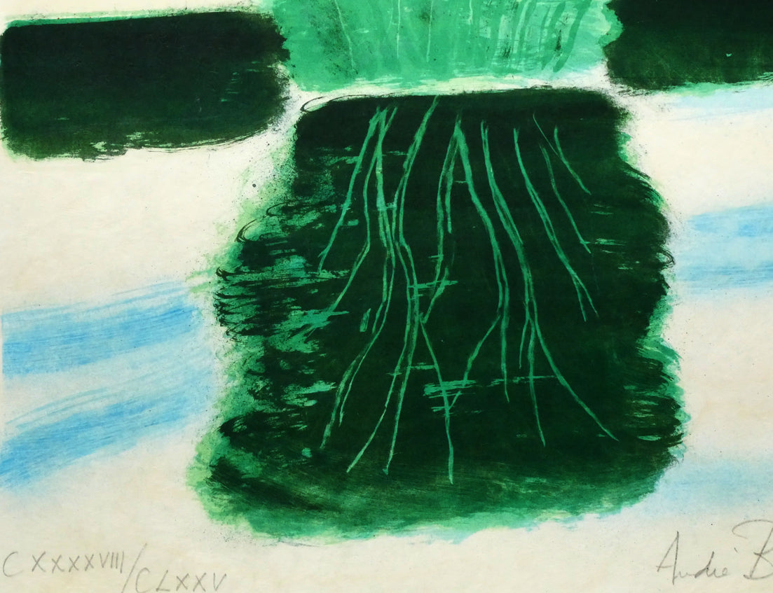 アンドレ　ブラジリエ（Andre　Brasilier）「トゥーレーヌへの遠出」リトグラフ　拡大画像3