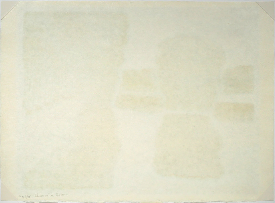 アンドレ　ブラジリエ（Andre　Brasilier）「トゥーレーヌへの遠出」リトグラフ　作品シート裏側画像