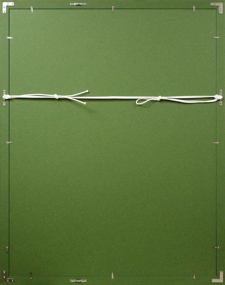 ベルナール・ビュッフェ（Bernard　BUFFET）「獅子使い（『サーカス』より）」リトグラフ　額縁裏側画像