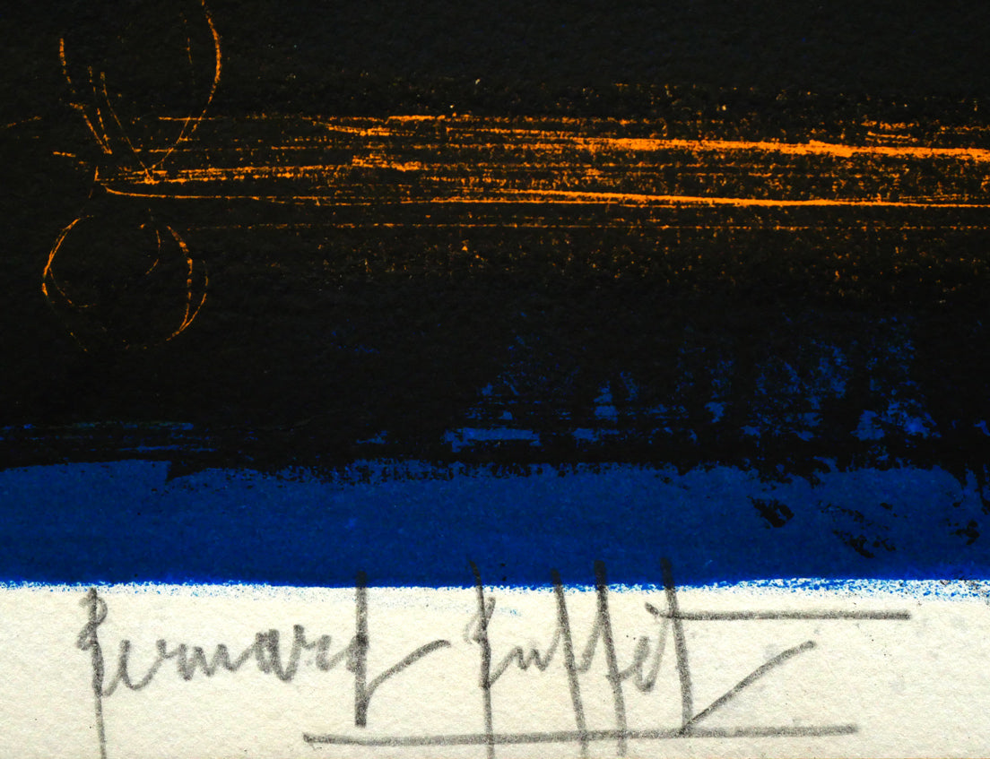 ベルナール・ビュッフェ（Bernard　BUFFET）「獅子使い（『サーカス』より）」リトグラフ　本人直筆鉛筆サイン