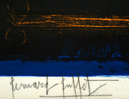 ベルナール・ビュッフェ（Bernard　BUFFET）「獅子使い（『サーカス』より）」リトグラフ　本人直筆鉛筆サイン