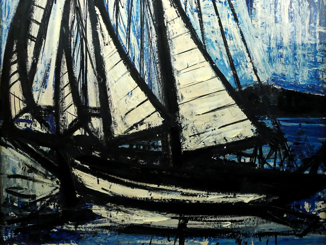 ベルナール ビュッフェ（Bernard BUFFET）「ヨット（The Yacht