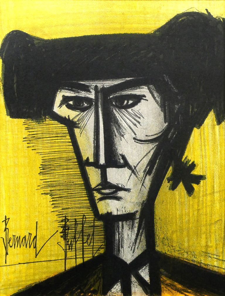 ベルナール　ビュッフェ（Bernard　BUFFET）「闘牛士」リトグラフ　作品全体画像