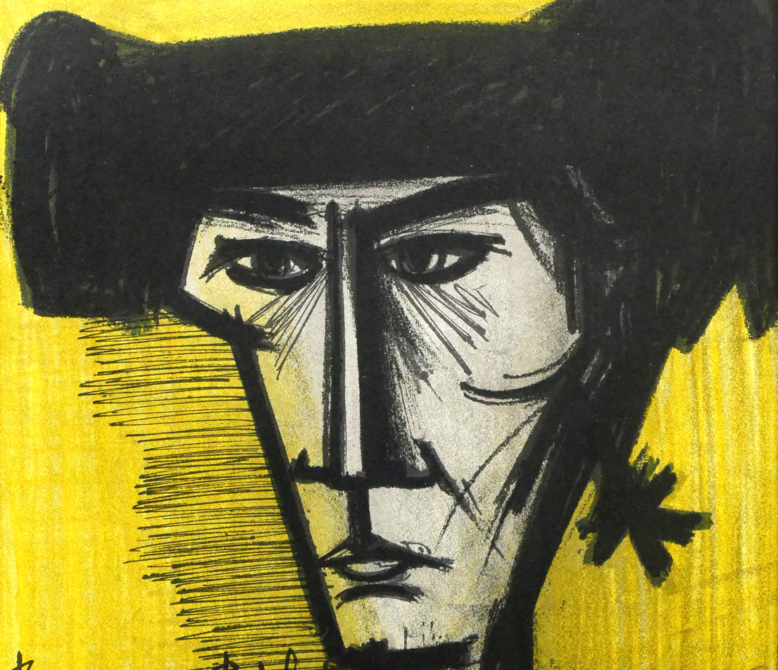 ベルナール　ビュッフェ（Bernard　BUFFET）「闘牛士」リトグラフ　拡大画像1