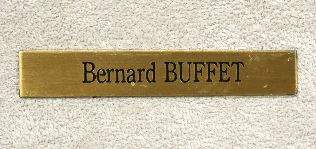 ベルナール　ビュッフェ（Bernard　BUFFET）「闘牛士」リトグラフ　額装プレート画像