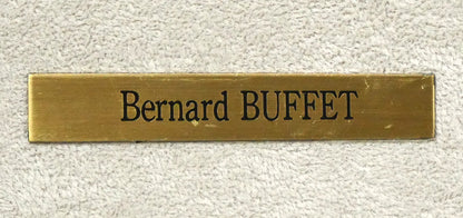 ベルナール　ビュッフェ（Bernard　BUFFET）「闘牛士」リトグラフ　額装プレート画像