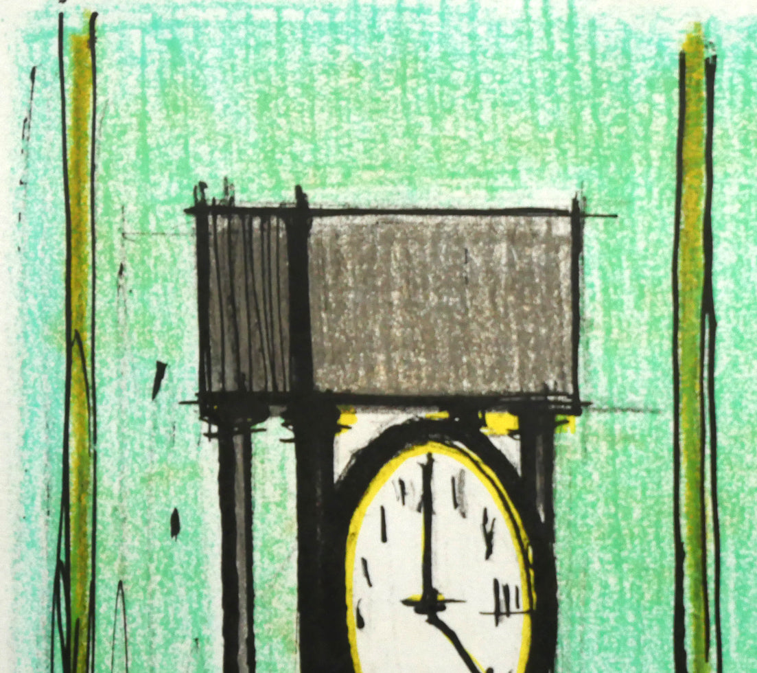 ベルナール　ビュッフェ（Bernard　BUFFET）「トランプの城」リトグラフ　拡大画像1