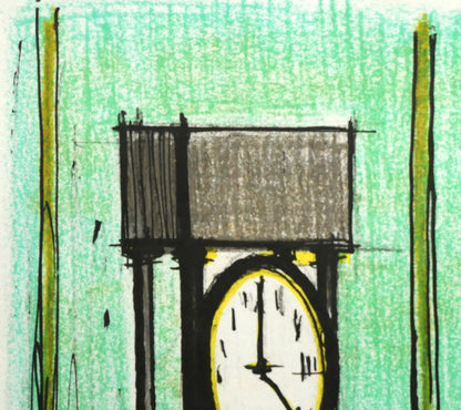 ベルナール　ビュッフェ（Bernard　BUFFET）「トランプの城」リトグラフ　拡大画像1