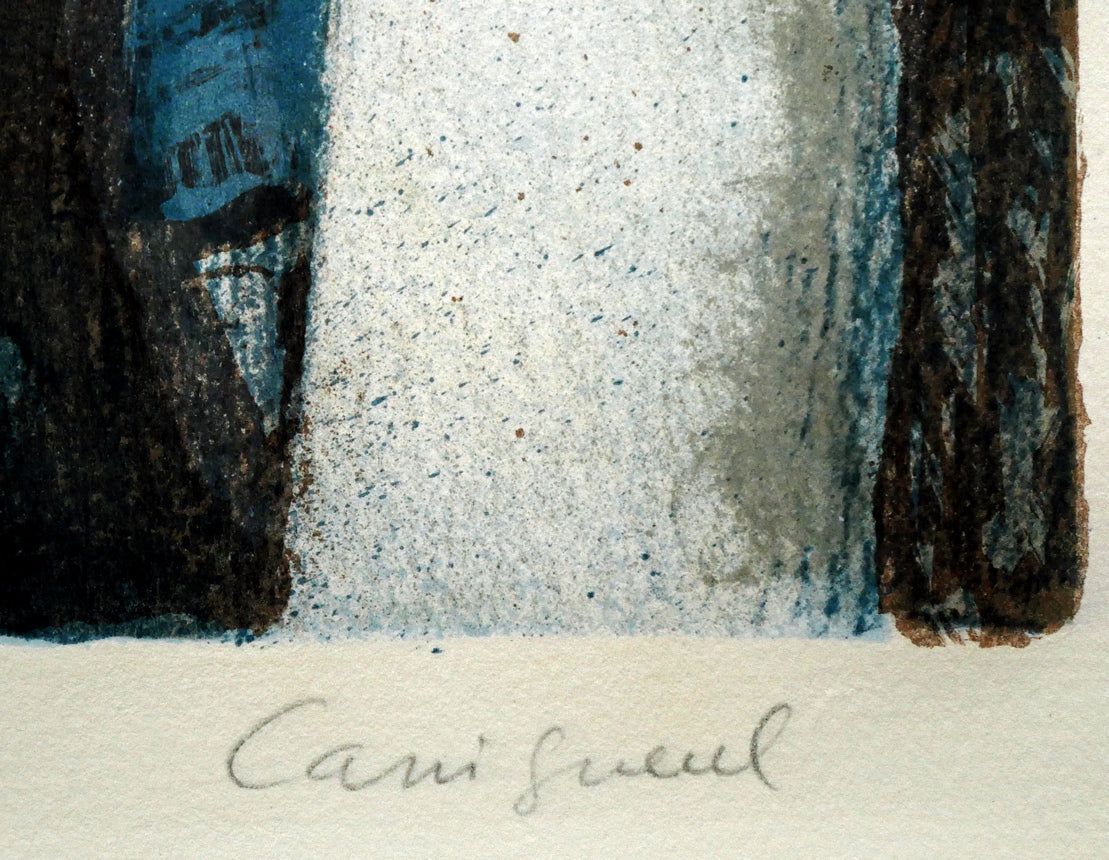 ジャン　ピエール　カシニョール(JEAN　PIERRE　CASSIGNEUL)「森の中」リトグラフ　本人直筆鉛筆サイン