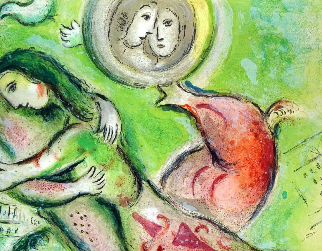 マルク・シャガール(Marc　Chagall)「ロミオとジュリエット」リトグラフ　拡大画像3