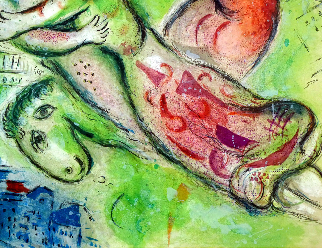 マルク・シャガール(Marc　Chagall)「ロミオとジュリエット」リトグラフ　拡大画像5